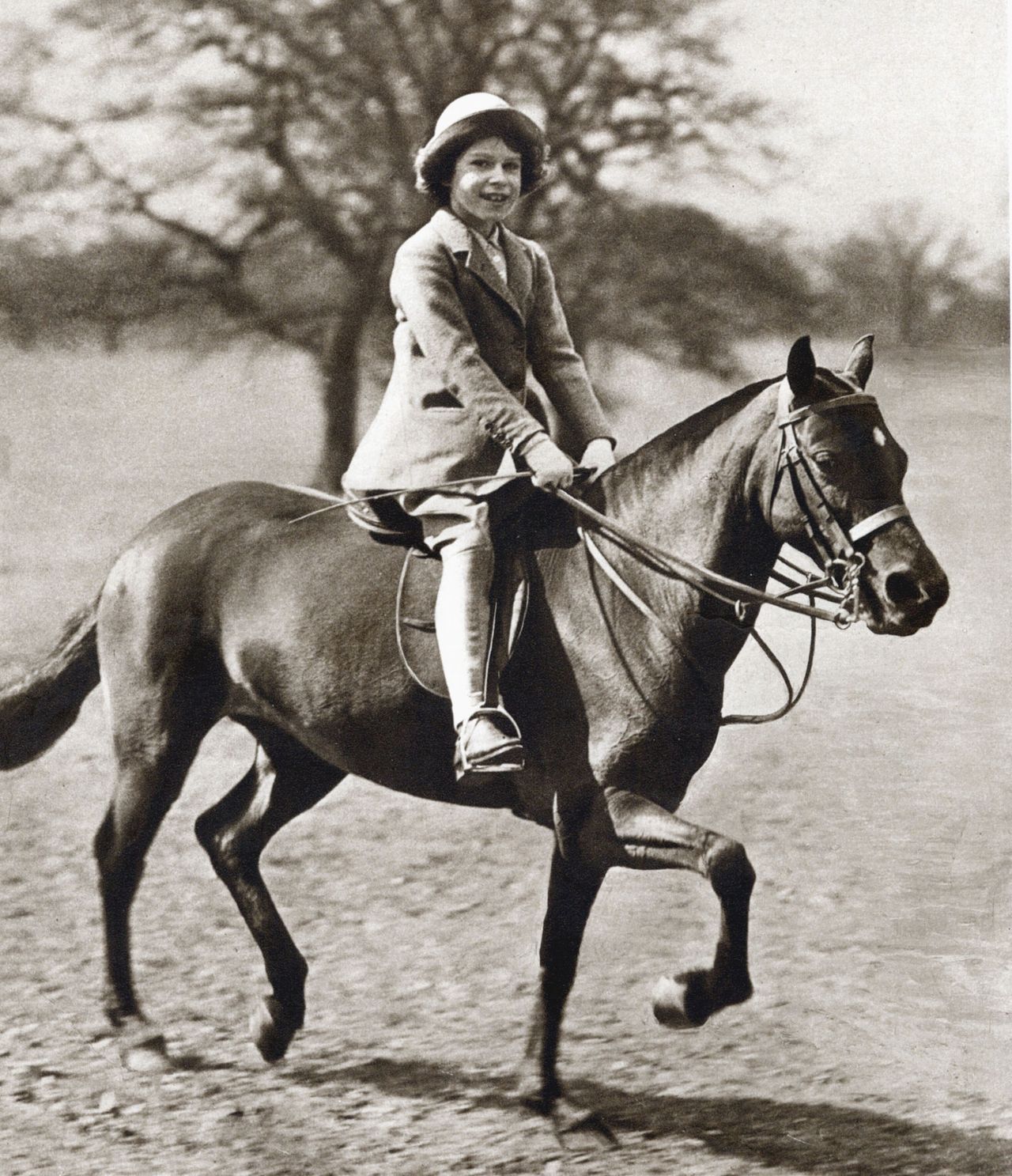 Princess Elizabeth at age 9 in 1935. 