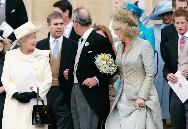 Imagen de la boda entre Carlos y Camila, el 9 de abril de 2005.
