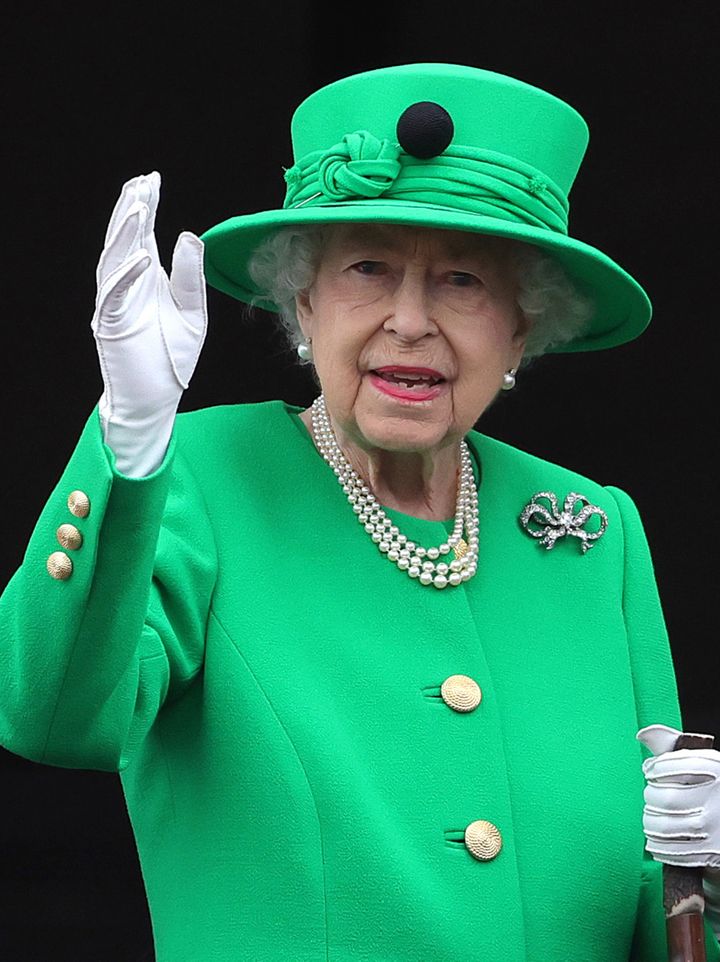 Queen Elizabeth II during her Platinum Jubilee celebrations back in June