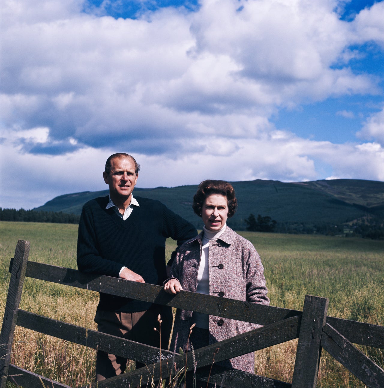 Queen Elizabeth II and Prince Philip at Balmoral, Scotland, in 1972.