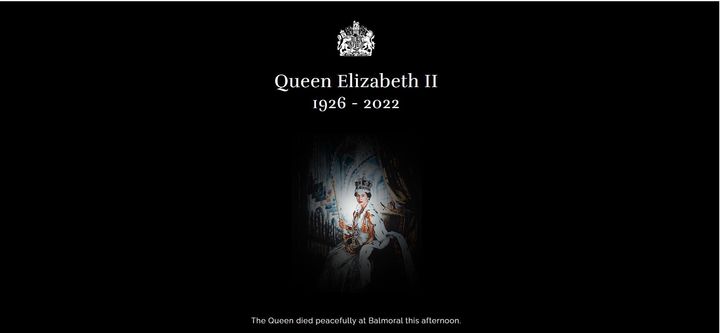 Η ιστοσελίδα της βασιλικής οικογένειας του Ηνωμένου Βασιλείου θρηνεί τον θάνατο της Βασιλίσσας Ελισαβέτ