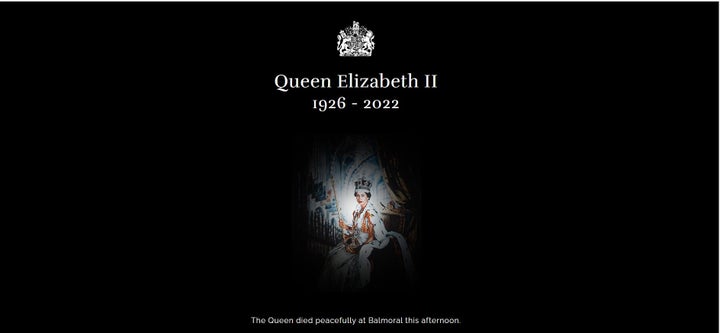 Η ιστοσελίδα της βασιλικής οικογένειας του Ηνωμένου Βασιλείου θρηνεί τον θάνατο της Βασιλίσσας Ελισαβέτ