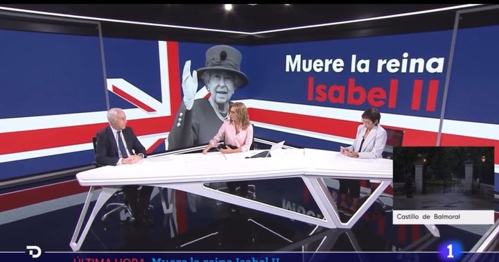 Un momento del 'Telediario'.