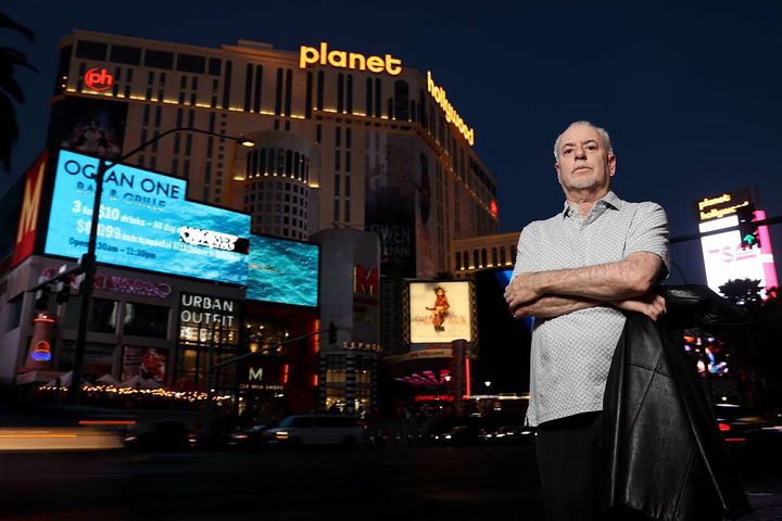 Investigative journalist Jeff German, shown here on the Las Vegas Strip on June 2, 2021, was found dead Saturday.
