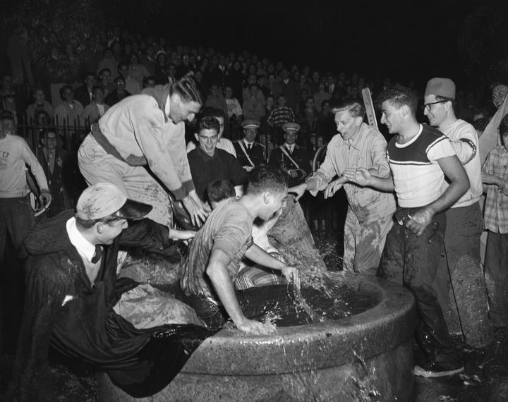 A hazing ritual in New York City in 1951
