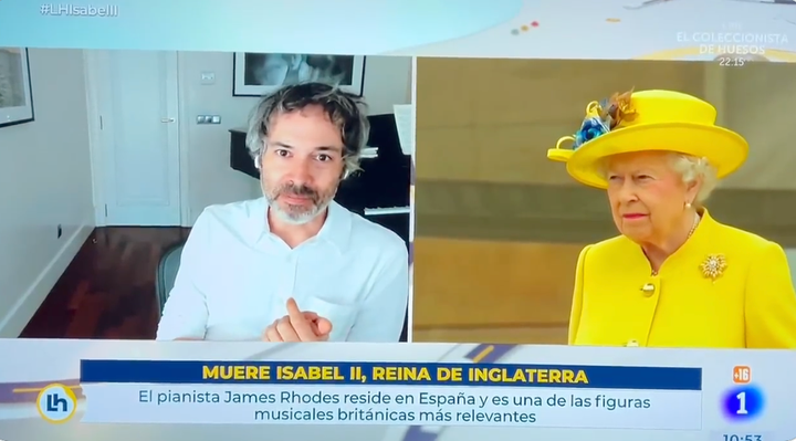 James Rhodes en 'La Hora de La 1'.