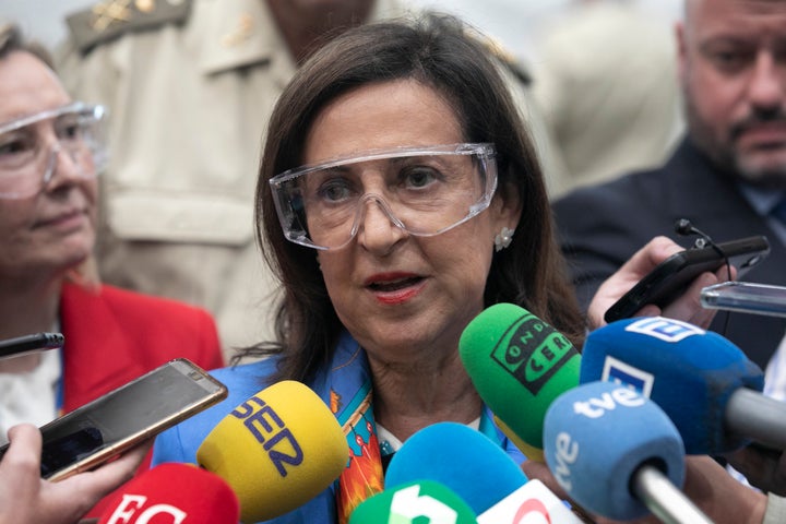 La ministra de Defensa, Margarita Robles, este viernes.