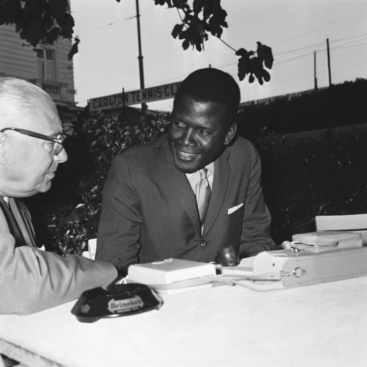 Poitier at Cannes Film Festival in 1961 in Cannes, France.