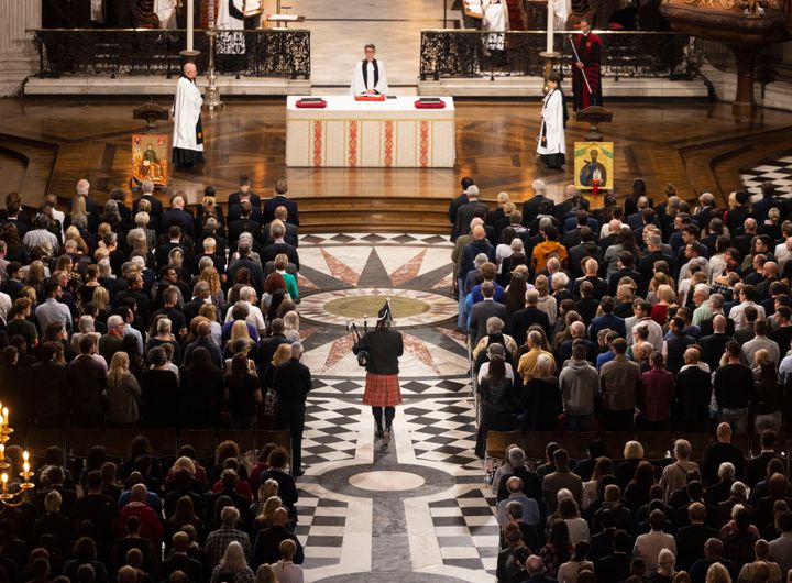 Misa en honor a Isabel II en la catedral de San Pablo de Londres.