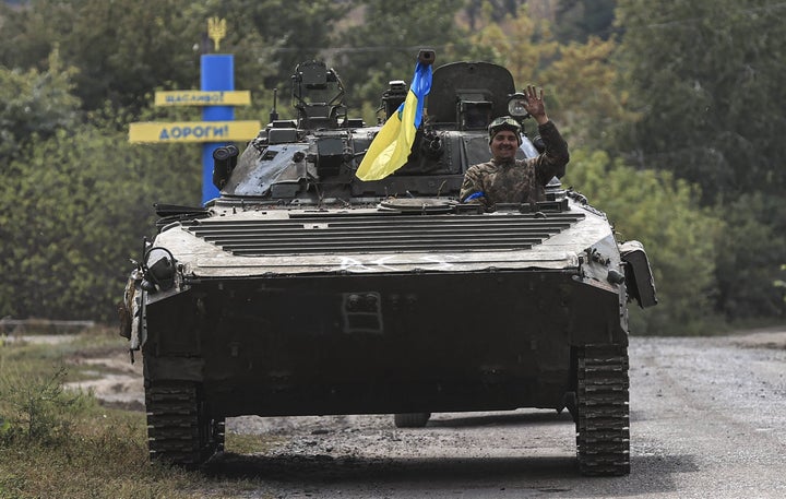 Un tanque ucraniano.