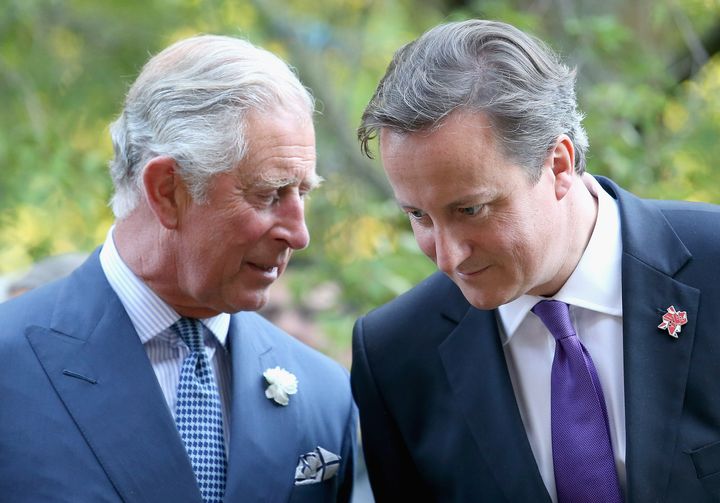 David Cameron and King Charles III.