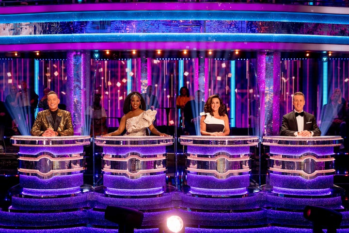 Les juges stricts Craig Revel Horwood, Motsi Mabuse, Shirley Ballas et Anton Du Beke photographiés lors du lancement de l'année dernière