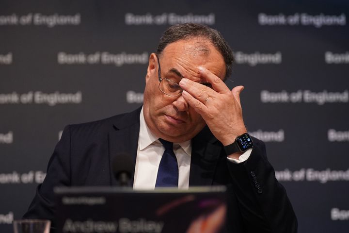 Le gouverneur de la Banque d'Angleterre, Andrew Bailey, a mis en garde contre une récession début août