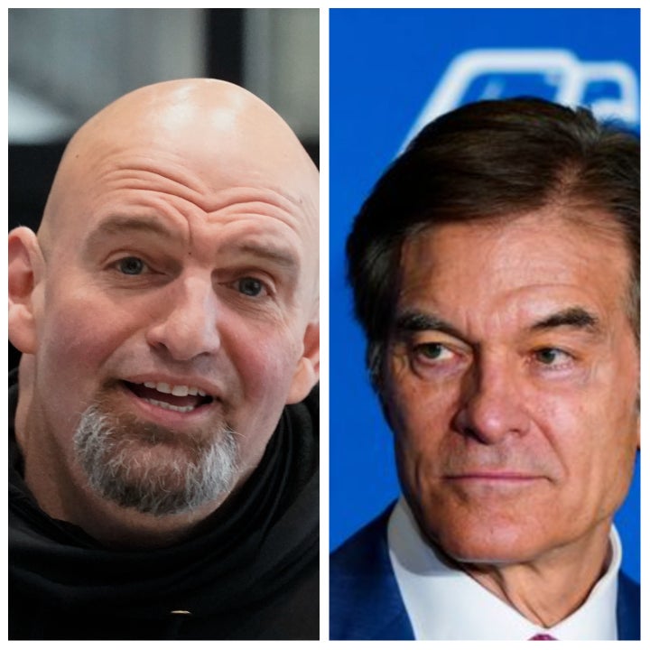 John Fetterman and Mehmet Oz