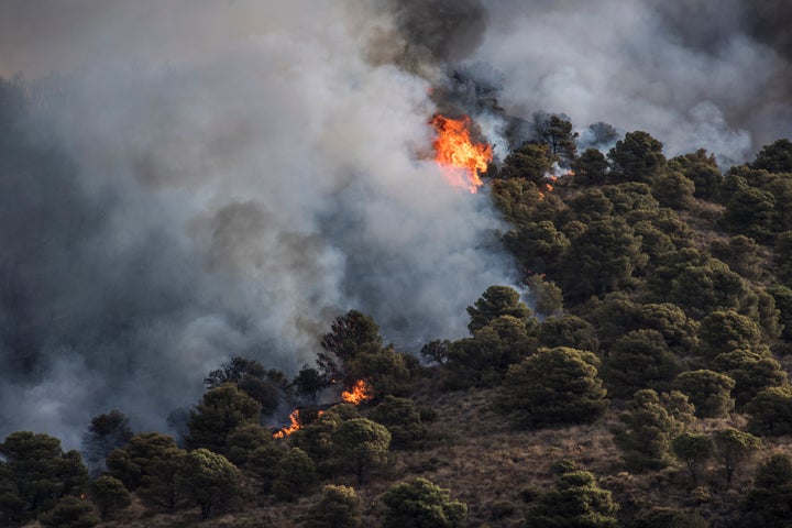 Incendio en Granada.