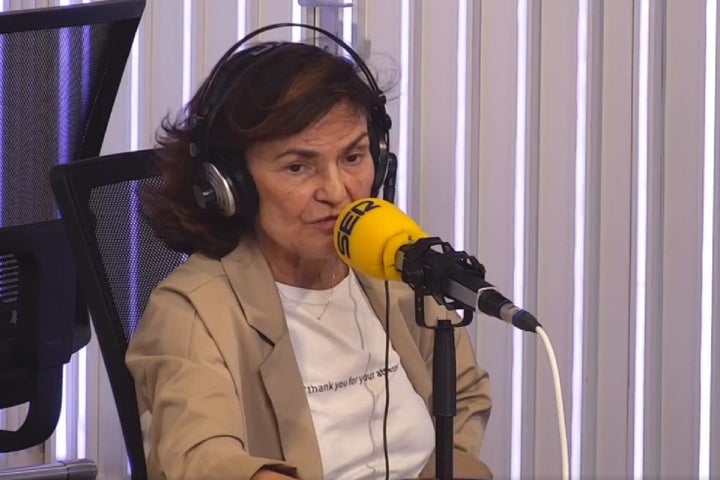 Carmen Calvo en la Cadena Ser.