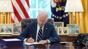 President Joe Biden Signs American Rescue Plan