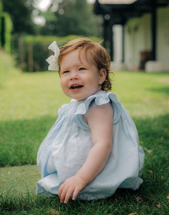 Lilibet 'Lili' Diana Mountbatten-Windsor celebrating her first birthday in June this year.