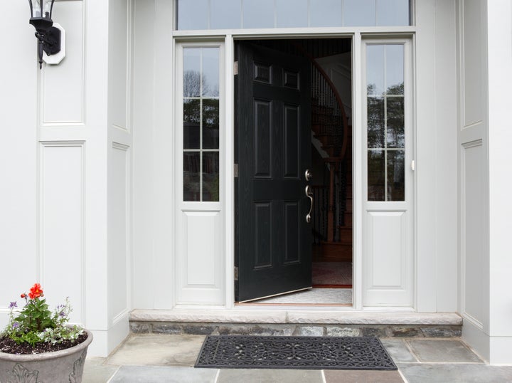 The front door of a home