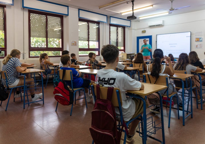 Estudiantes del CEIP Escritor Alfonso Grosso en Sevilla