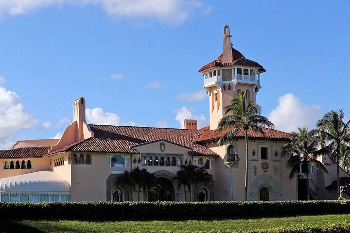The FBI seized the nuclear documents along with hundreds of classified documents during the Aug. 8 search of Mar-a-Lago, former President Donald Trump's home in Palm Beach, Florida. (Charles Trainor Jr./Miami Herald/Tribune News Service via Getty Images)