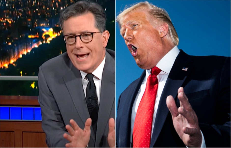 Stephen Colbert Shows Trump’s Path Down ‘Nutball Treason Highway’ In Damning Supercut