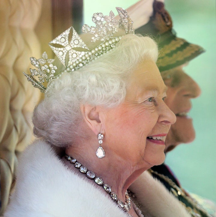 La reina Isabel II y Felipe de Edimburgo camino al Jubileo de Diamante en 2015.