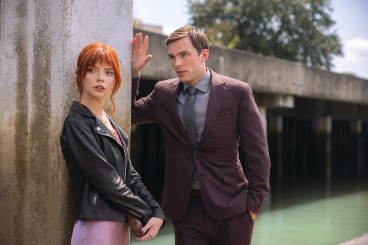 Dinner guests played by Anya Taylor-Joy and Nicholas Hoult prepare for what lies ahead "The menu."