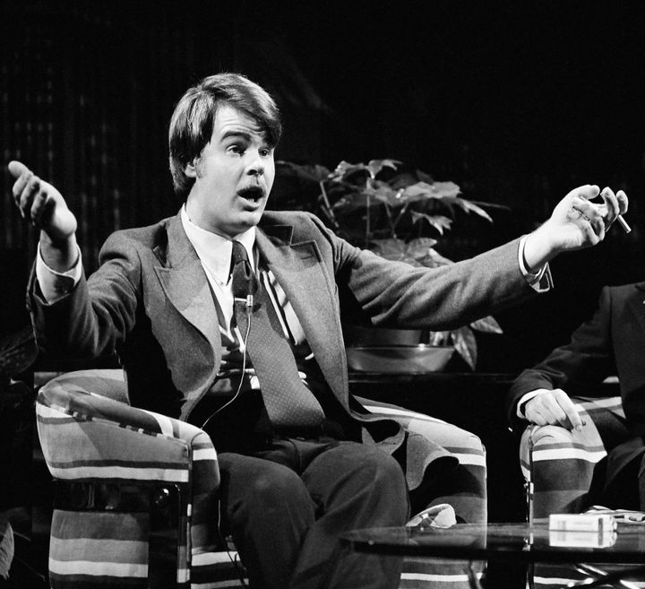 Dan Aykroyd on “Saturday Night Live” in 1976.