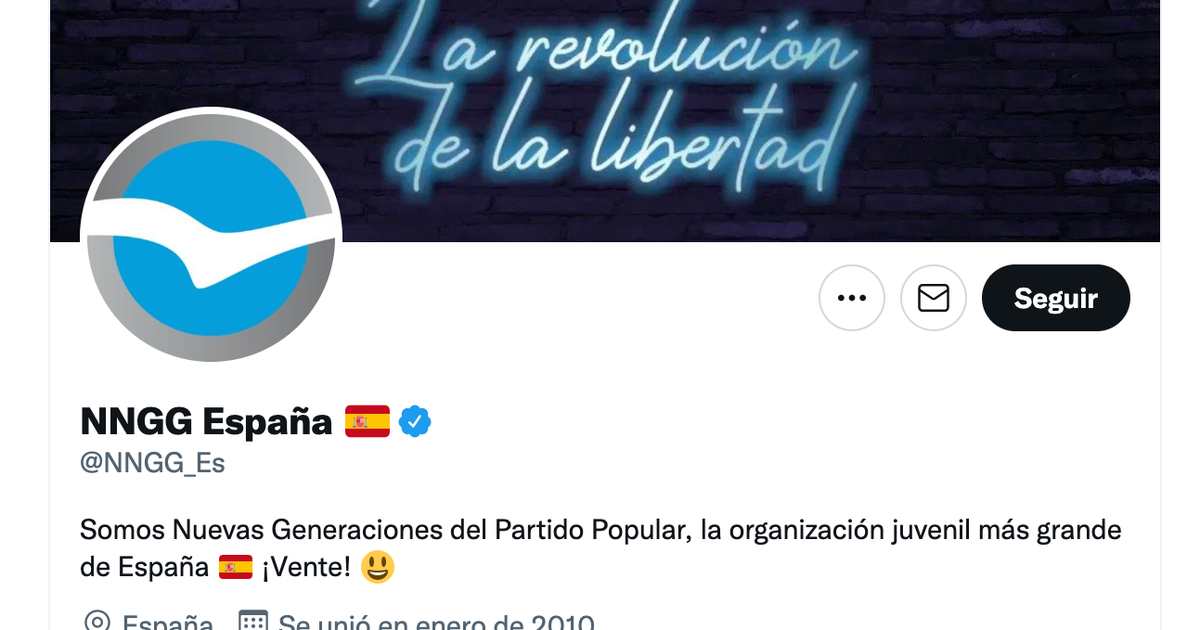El polémico tuit de las juventudes del PP que ha provocado multitud de críticas en Twitter - Vimarsana News
