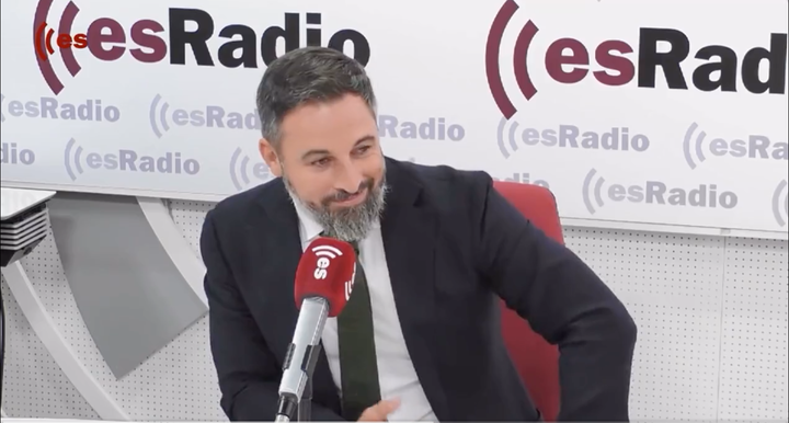 Santiago Abascal, en su entrevista con Federico Jiménez Losantos.