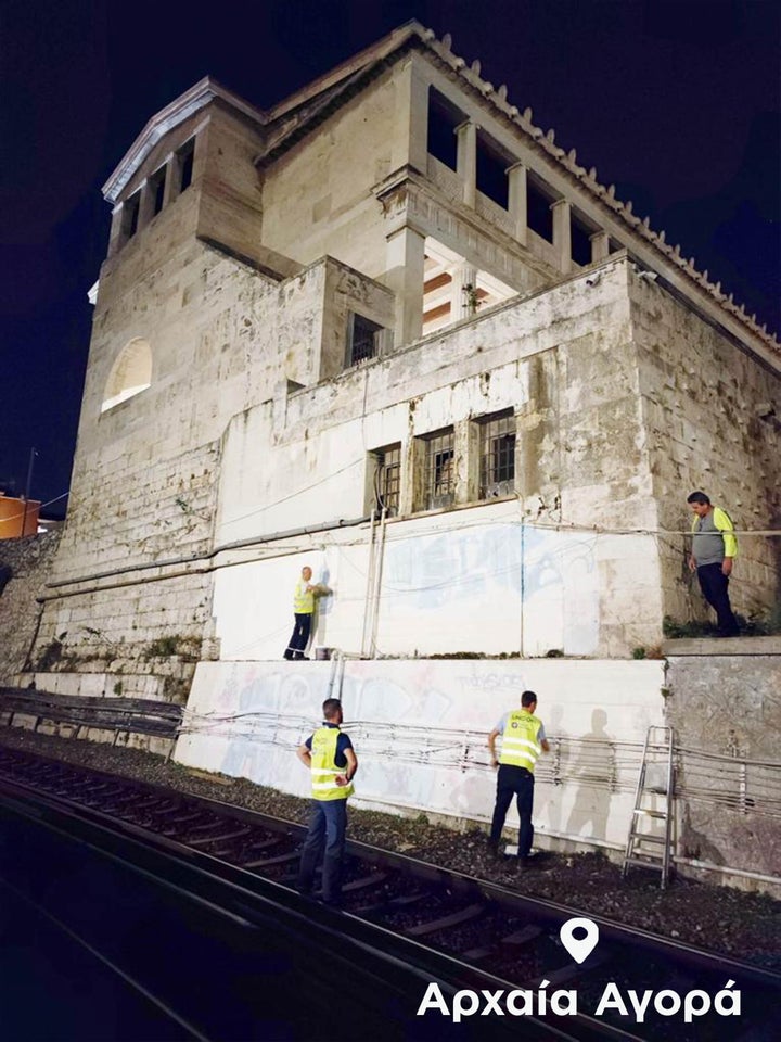 Από την αντι-γκράφιτι επιχείρηση στην Αρχαία Αγορά