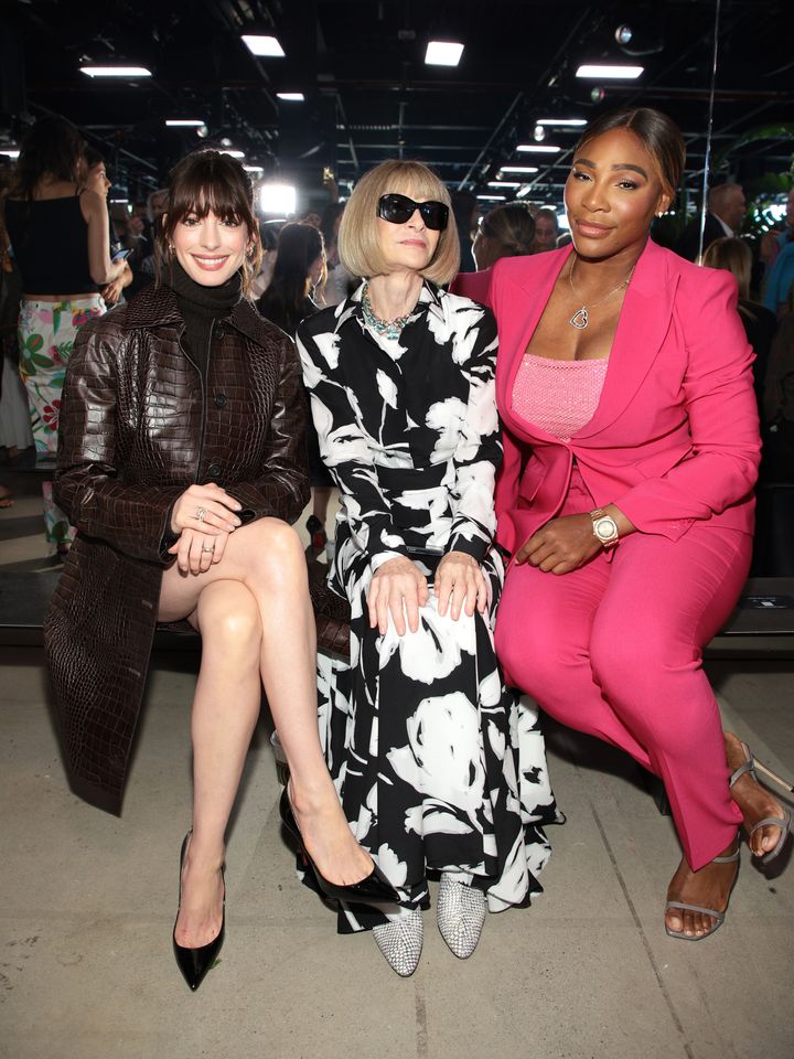 Anne Hathaway, Anna Wintour, and Serena Williams attend the Michael Kors Collection Spring/Summer 2023 Runway Show.