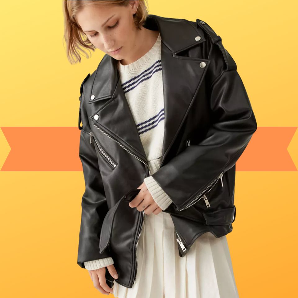Urban Outfitters Lioness Deja Vu faux leather moto jacket