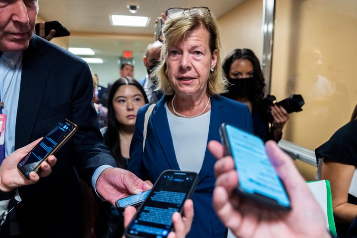 Sen. Tammy Baldwin (D-Wis.), the first openly gay elected senator, is helping lead efforts to pass same-sex marriage protections after the Supreme Court overturned abortion rights.