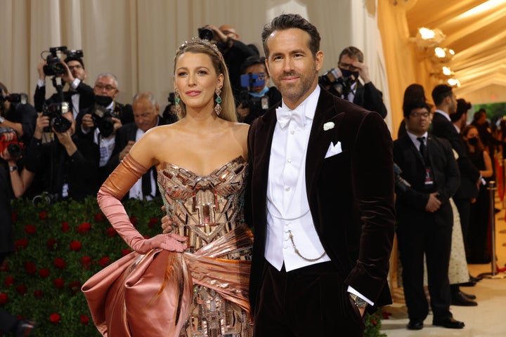 Blake Lively and Ryan Reynolds attend the 2022 Met Gala in May.