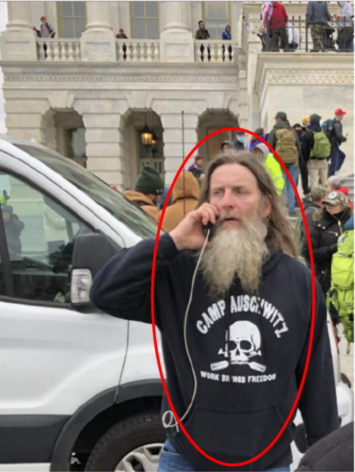 Robert Keith Packer outside the Capitol in a photo from a court filing. 