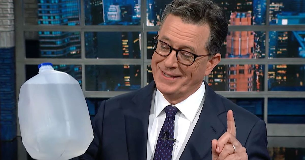 What to do at Trump’s grave?!?  Stephen Colbert reveals why he stays hydrated