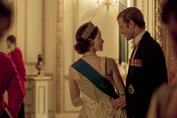 Claire Foy and Matt Smith in The Crown