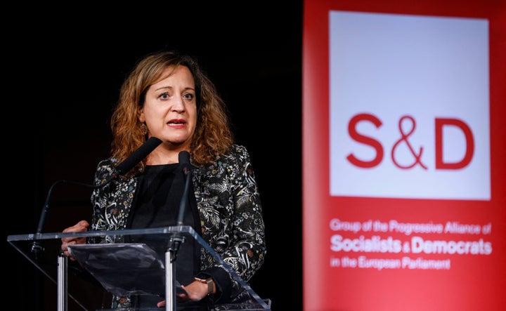 Iratxe García, el pasado noviembre, durante un encuentro de los socialistas europeos en París.