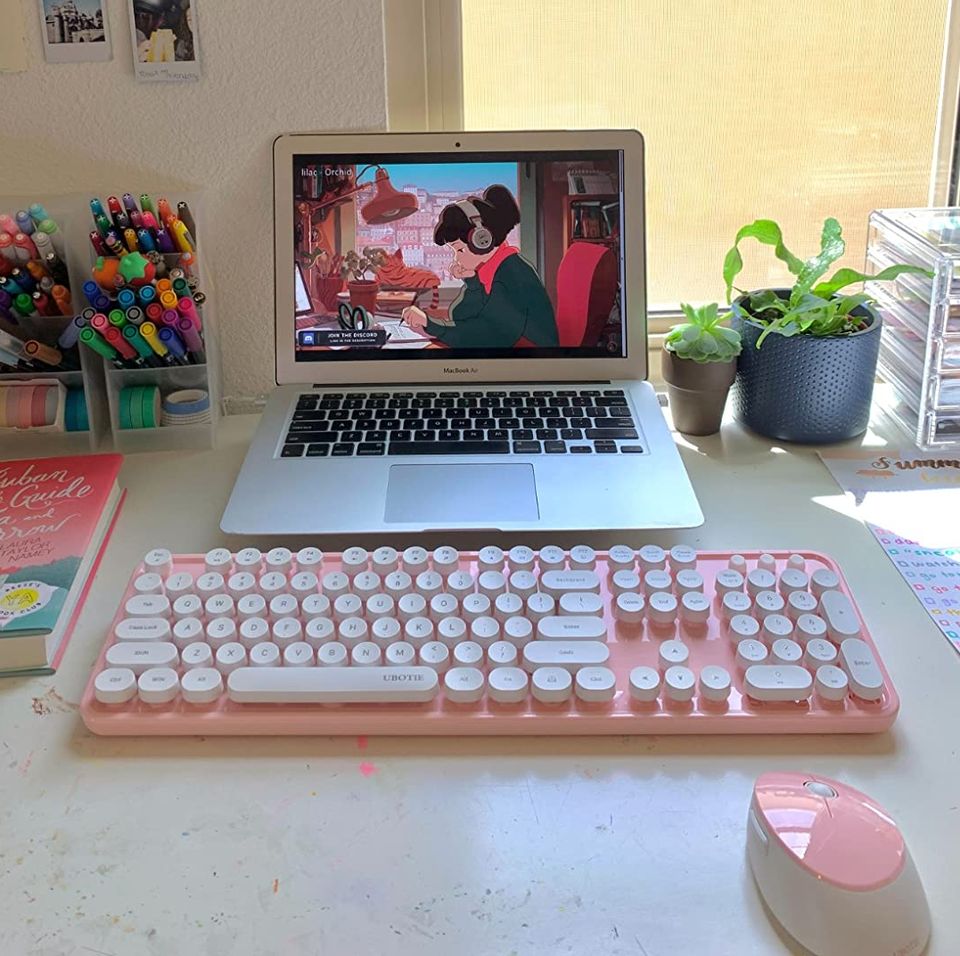 A wireless keyboard and mouse set I've spotted in the background of countless TikTok desk setups