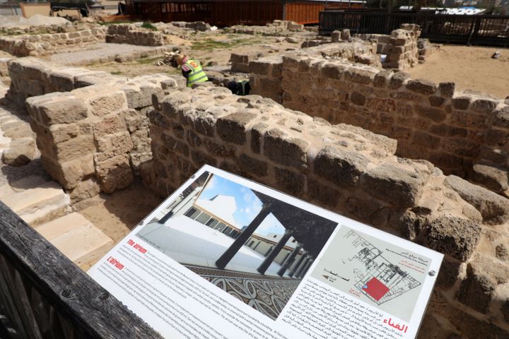 Αρχαιολογικός χώρος μονής Οσίου Ιλαρίωνα στην κεντρική Λωρίδα της Γάζας, στις 10 Μαρτίου 2021.