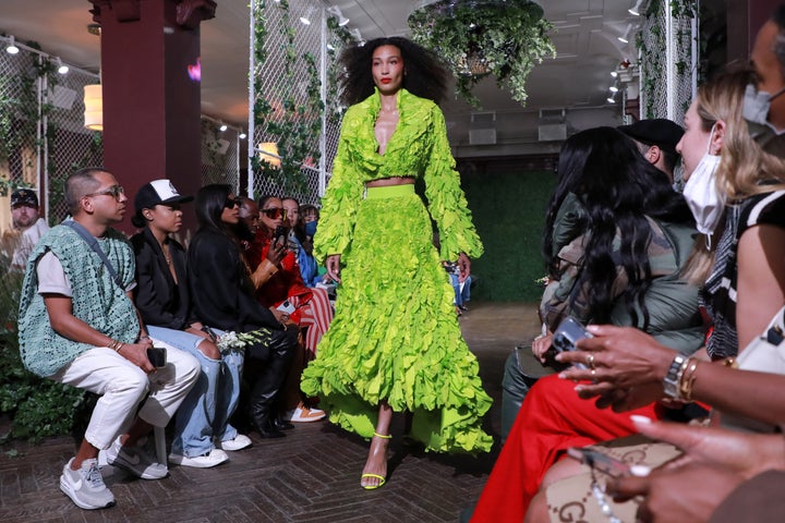 A model walks the runway at the Alite fashion show during New York Fashion Week on September 14, 2022 in New York City.