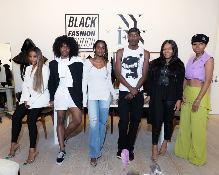 The recent Black in Fashion Council Discovery Showrooms featured designers Jessica Rich, Adrienne Guillory, Valerie Blaise, Kwame Adusei, Marsha Vakirka and Isha Dunston.