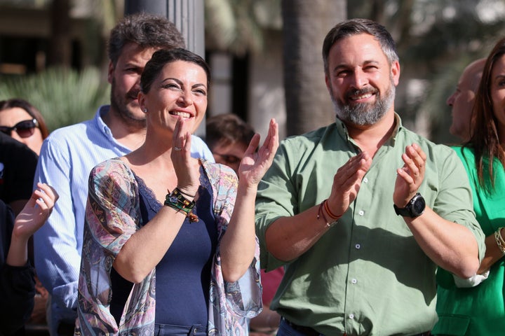 Santiago Abascal y Macarena Olona en una imagen de archivo.