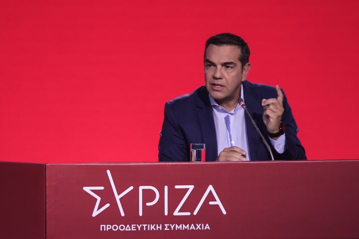 Συνέντευξη τύπου του προέδρου του ΣΥΡΙΖΑ Αλέξη Τσίπρα στα πλαίσια της 86ης Διεθνούς Έκθεσης Θεσσαλονίκης, Κυριακή 18 Σεπτεμβρίου 2022. (ΡΑΦΑΗΛ ΓΕΩΡΓΙΑΔΗΣ/EUROKINISSI)