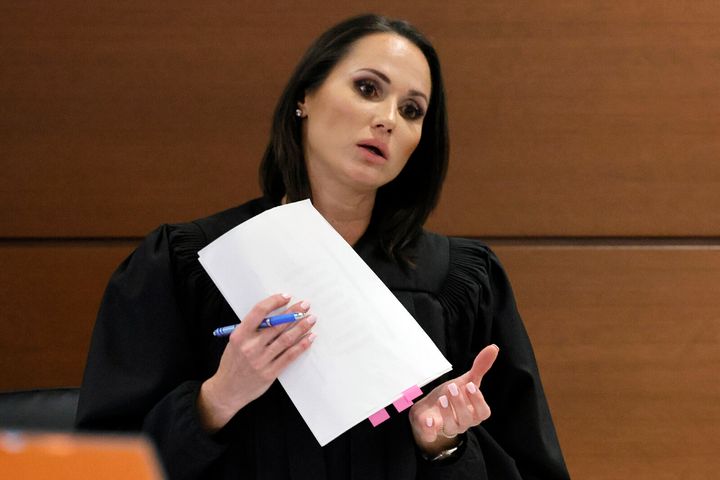 Judge Elizabeth Scherer, seen on Monday, scolded Nicolas Cruz's defense team last week when he abruptly put his case to rest, calling only a fraction of his expected witnesses.
