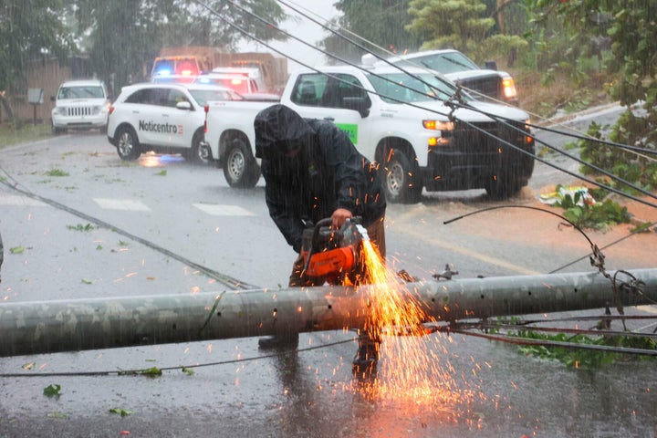 Luma, the company that operates power transmission and distribution, said bad weather, including winds of 80 mph, had disrupted transmission lines on Sunday, leading to “a blackout on all the island.” 