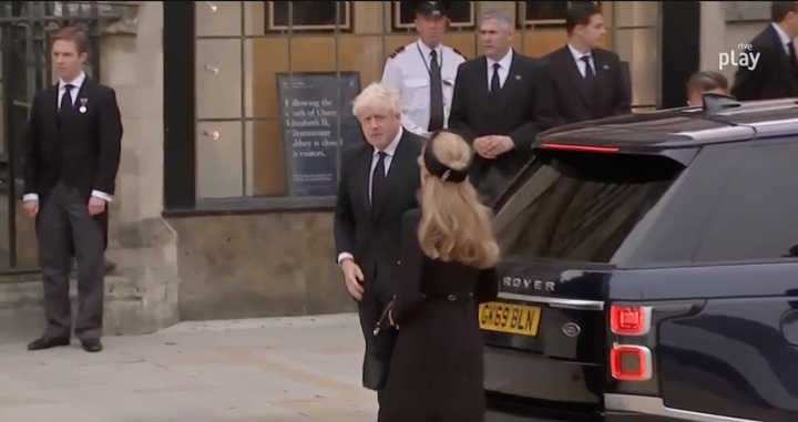 Llegada de Boris Johnson.