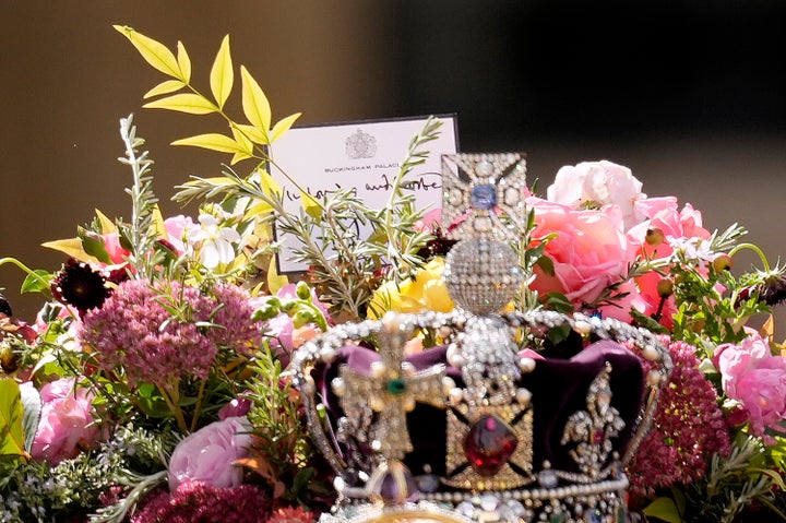 The bouquet atop Queen Elizabeth's coffin was sourced from royal households and chosen by Prince Charles.